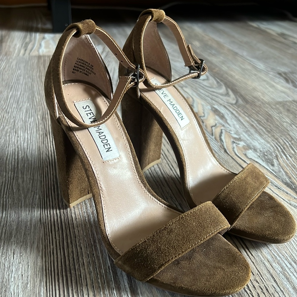 steve madden sandals suede